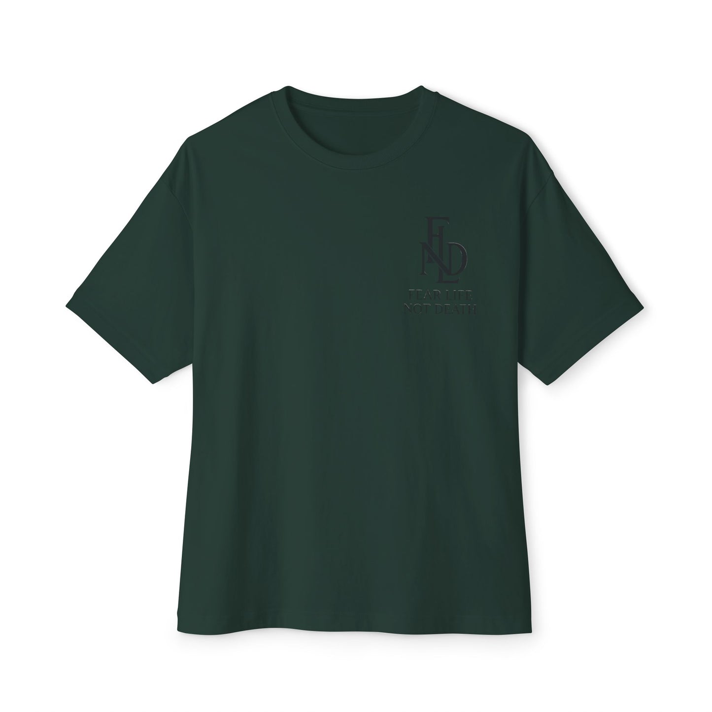 Fear Life Not Death French Tee - Unisex Oversized Boxy