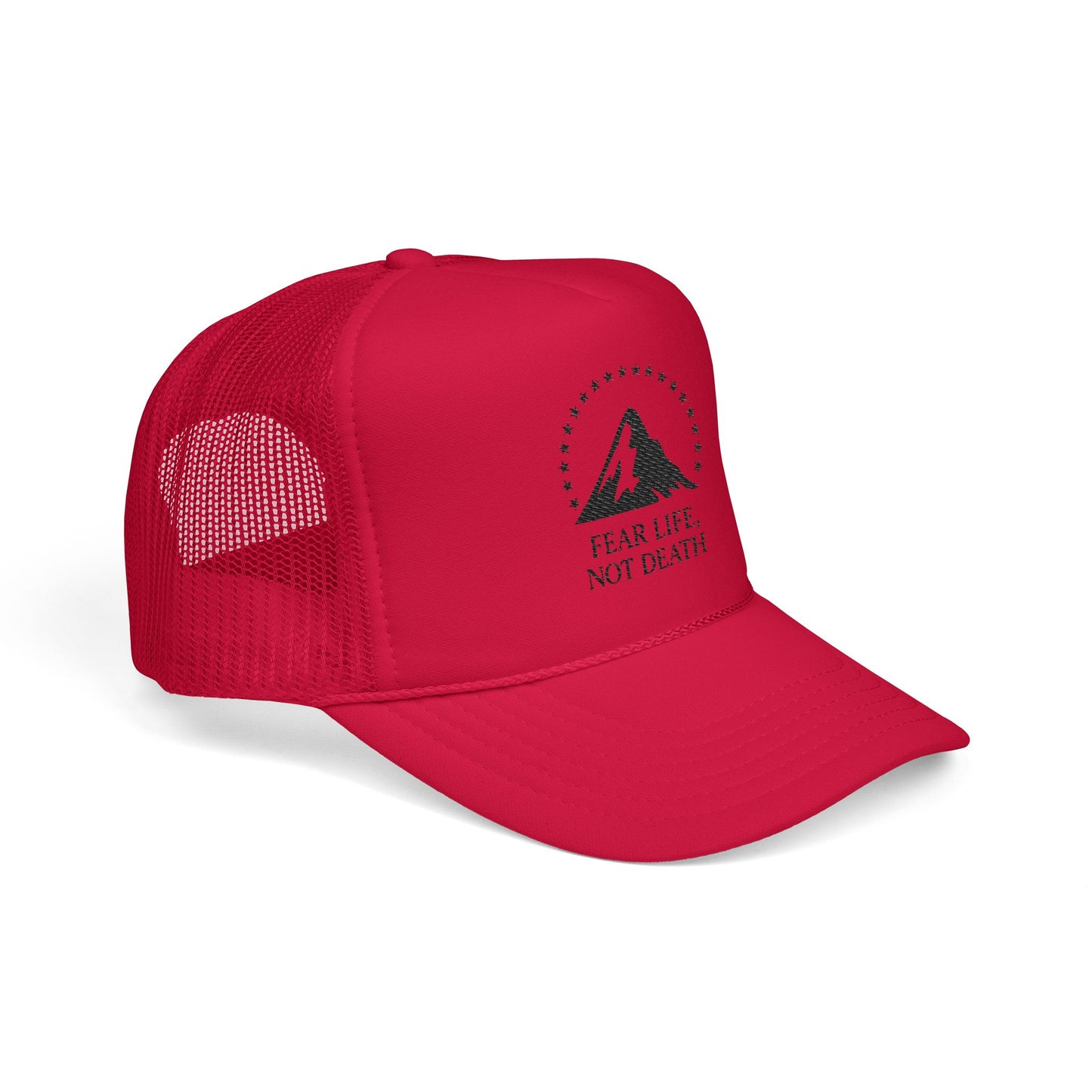 Embroidered Mountain Trucker Hat