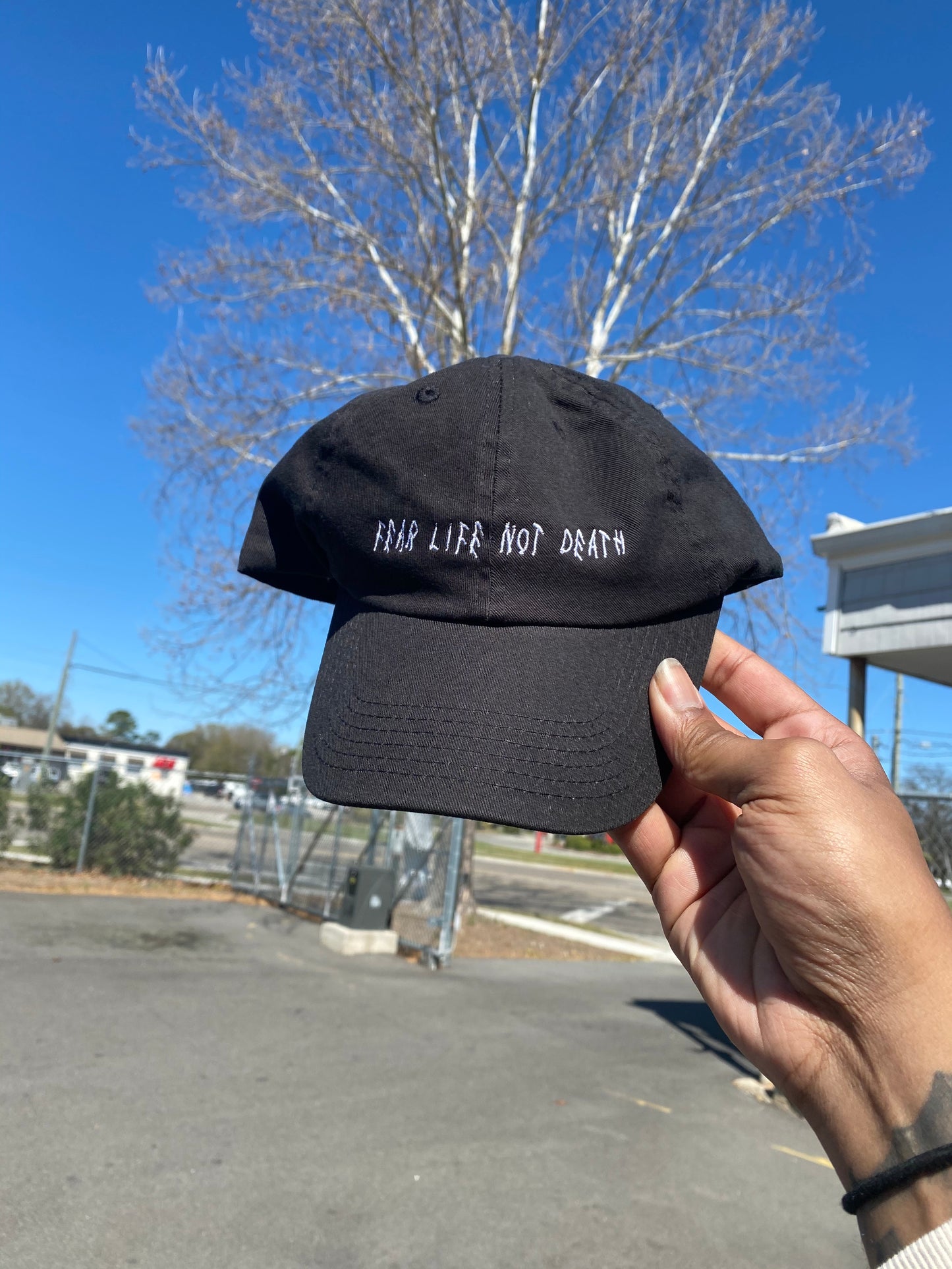 Fear Life Not Death Dad Hat